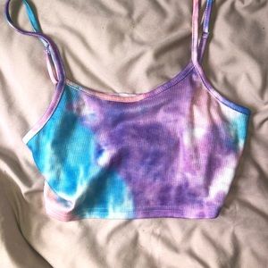 tie dye crop top